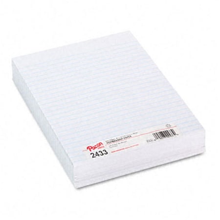 Pacon Essay/Composition Paper  Ruled  No Margin  8-1/2 x 11  White  500 Sheets/Ream PA32647